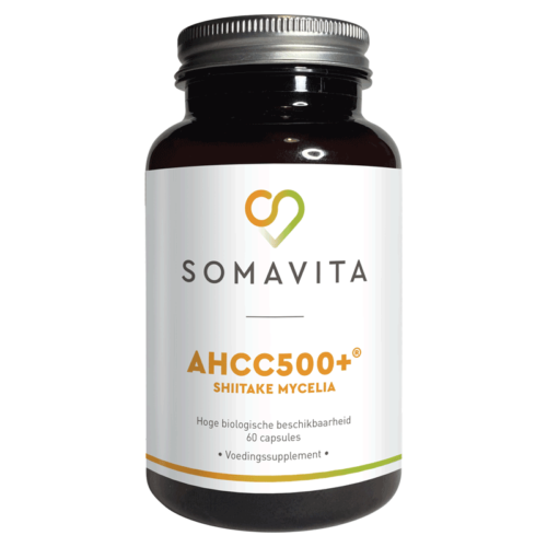 SomaVita AHCC Shiitake Mycelia 60 capsules 500 mg Vegan Voedingssupplement