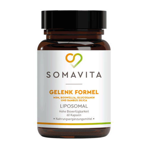 SomaVita Liposomales Gelenk Formel Mit MSM, Boswellia, Glucosamin und Bambus Silica 60 Kapseln - Vegan Nahrungsergänzungsmittel