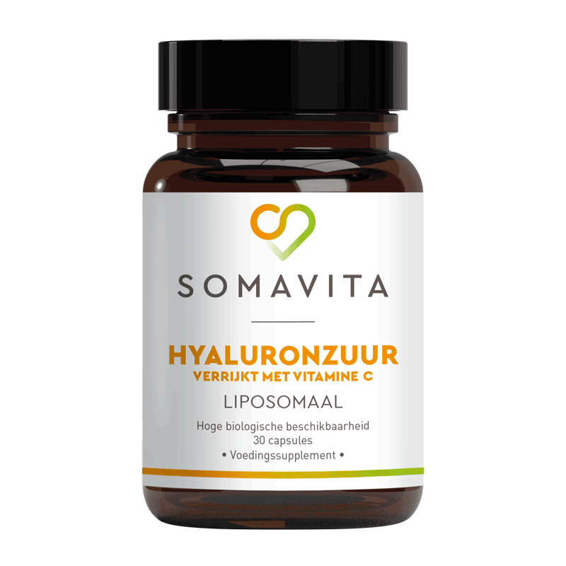 SomaVita Hyaluronzuur Liposomaal met Vitamine C 30 capsules Vegan Voedingssupplement