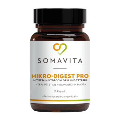 SomaVita-Mikro-Digest-Pro mit Betain HCL, Pepsin, Boswellia und Chymotrypsin 60 Kapseln Nahrungsergänzungsmittel