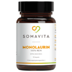 SomaVita Monolaurin aus Kokosöl mit Knoblauch mit Allicin, Zink und Grapefruitkernextrakt 90 Kapseln - Vegan Nahrungsergänzungsmittel