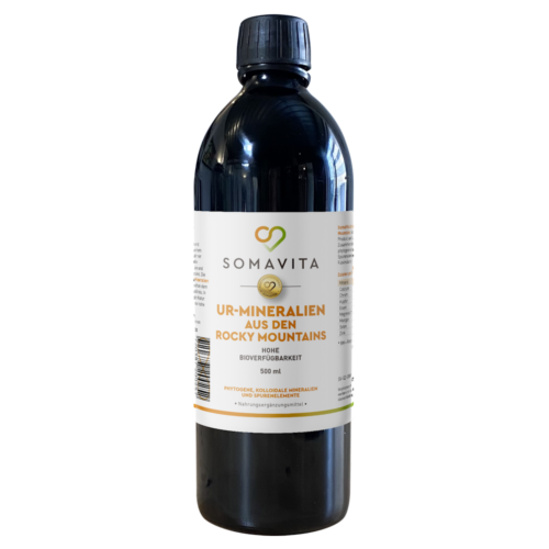 SomaVita Ur-Mineralien aus den Rocky Mountains 500 ml in Miron Glass - Vegan